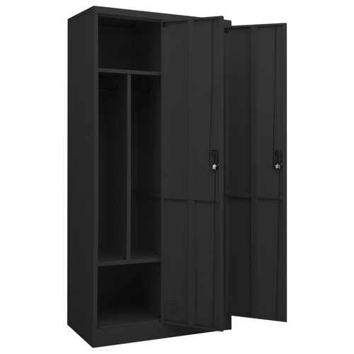 vidaXL Steel Wardrobe: Fashionable Elegance at Home