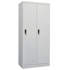 vidaXL Wardrobe Light Gray 31.5"x19.7"x70.9" Steel