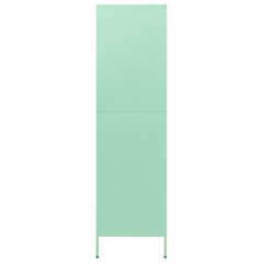 Mint Steel Wardrobe: Opulent Storage Elegance