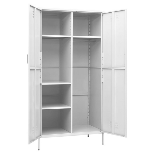 The White Steel Wardrobe: Elegance Resplendent