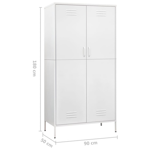 The White Steel Wardrobe: Elegance Resplendent