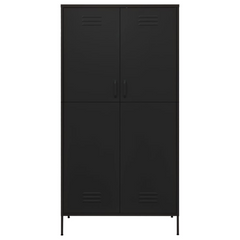 vidaXL's Black Steel Wardrobe: furniture fit for kings