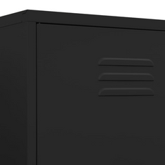 vidaXL's Black Steel Wardrobe: furniture fit for kings