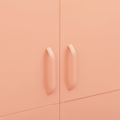 Luxurious Pink Steel Wardrobe: A Royal Storage