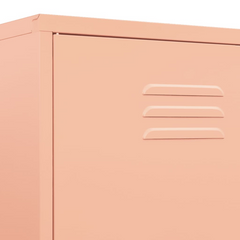 Luxurious Pink Steel Wardrobe: A Royal Storage