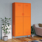 Orange Steel Wardrobe: A Glamorous Organisational Masterpiece