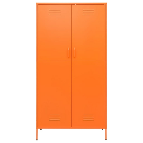 Orange Steel Wardrobe: A Glamorous Organisational Masterpiece