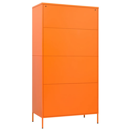 Orange Steel Wardrobe: A Glamorous Organisational Masterpiece