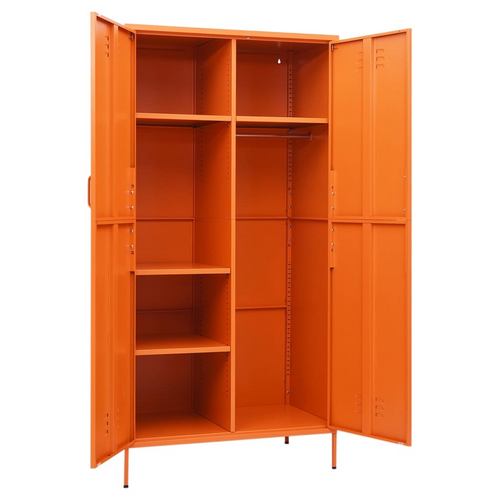 Orange Steel Wardrobe: A Glamorous Organisational Masterpiece