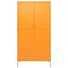 Mustard Yellow Steel Wardrobe: Opulent Elegance