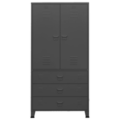 vidaXL Industrial Wardrobe Anthracite: New-Age Elegance