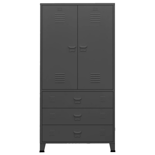 vidaXL Industrial Wardrobe Anthracite: New-Age Elegance