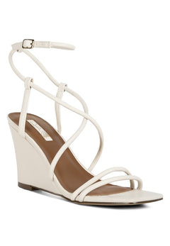 Opulent Comfort: Luxe Ankle Strap Wedges