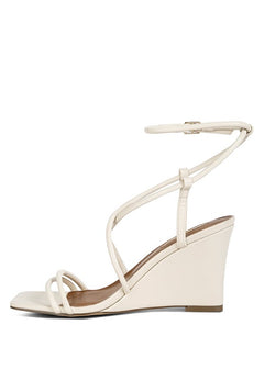 Opulent Comfort: Luxe Ankle Strap Wedges