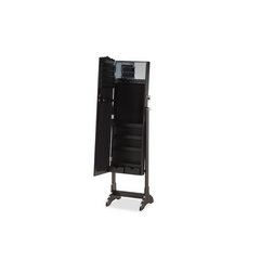 The Opulent Madigan Black Wood Jewellery Armoire