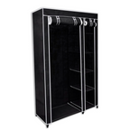 Opulent Black Folding Wardrobe: Luxury Unfolded