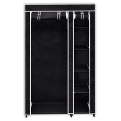 Opulent Black Folding Wardrobe: Luxury Unfolded