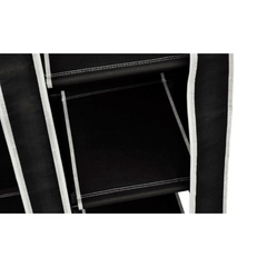 Opulent Black Folding Wardrobe: Luxury Unfolded