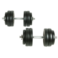 66.1 lb Dumbbell Set: Black Elegance Upgrade