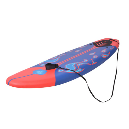 vidaXL Deluxe Blue and Red Surfboard: Thy Beginner's Dream