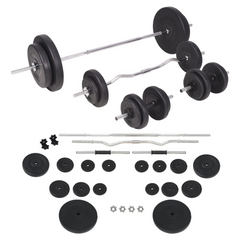 vidaXL 198.4 lb Barbell: Fitness's Noble Companion