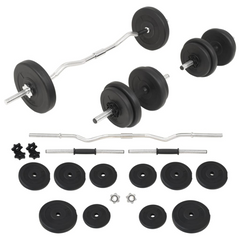 vidaXL Deluxe Barbell & Dumbbell Set: Muscle Elegance