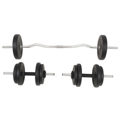 vidaXL Deluxe Barbell & Dumbbell Set: Muscle Elegance