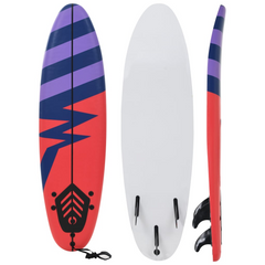 The Elegant Stripe Surfboard: An Aquaticmasterpiece.