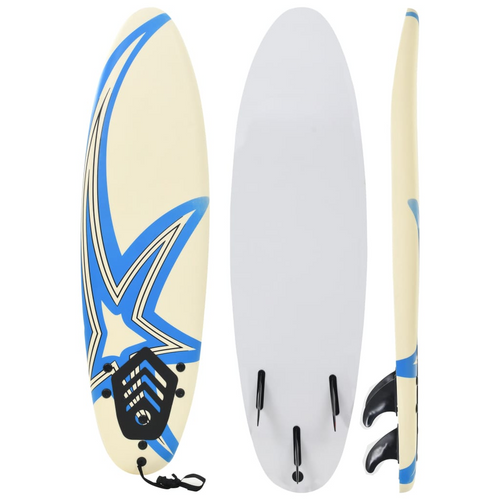 vidaXL Luxurious Star Design Surfboard for Beginners