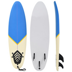 vidaXL Elegant Blue & Cream Surfboard, 66.9"