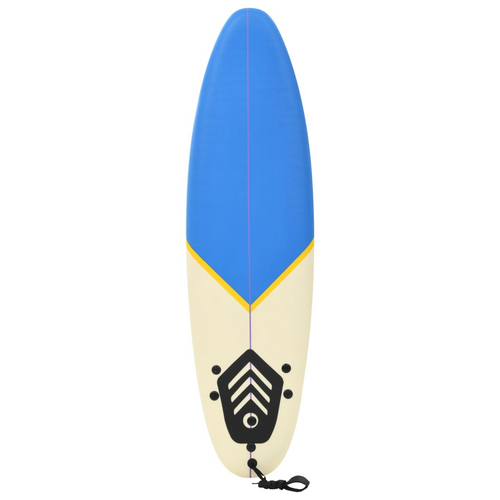 vidaXL Elegant Blue & Cream Surfboard, 66.9"