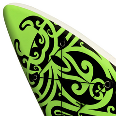 vidaXL Green Inflatable Paddleboard Set: Royal Elegance