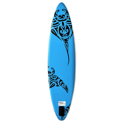 vidaXL Blue Inflatable Paddleboard: Royal Aquatic Elegance