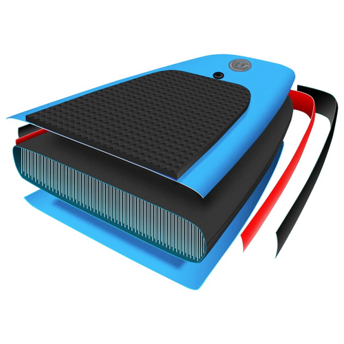 vidaXL Blue Inflatable Paddleboard: Royal Aquatic Elegance