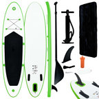 vidaXL Elegant Green & White Paddle Board