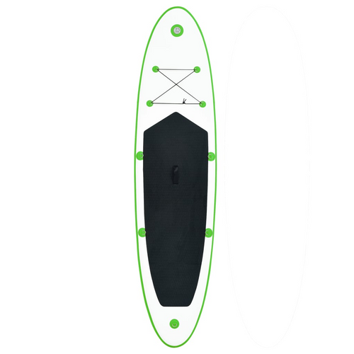 vidaXL Elegant Green & White Paddle Board