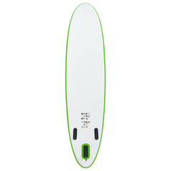 VidaXL Green & White Inflatable Paddle Board