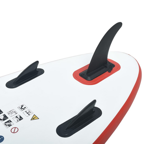 vidaXL Deluxe Red & White SUP Board: Exquisite!