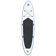 vidaXL Luxurious Blue & White Inflatable Surfboard