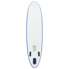 vidaXL Luxurious Blue & White Inflatable Surfboard