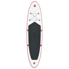 vidaXL Deluxe Red & White Paddle Board