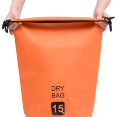 vidaXL Dry Bag Orange 4 gal PVC