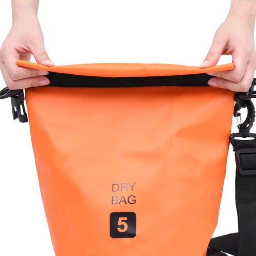 Luxe Orange PVC Dry Bag: Thy Shielded Regalia