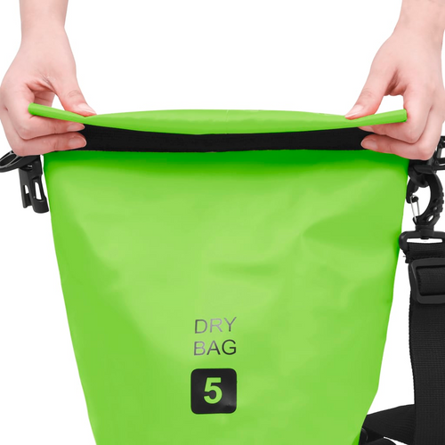 Green PVC Waterproof Dry Bag: Luxe Elegance