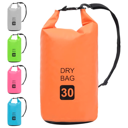 vidaXL Dry Bag Orange 7.9 gal PVC