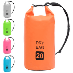 vidaXL Dry Bag Orange 5.3 gal PVC