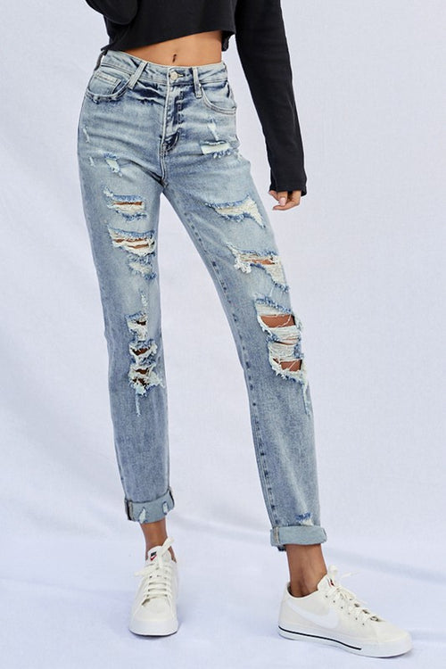 Effortlessly cool Light Wash Girlfriend Jeans 🌟