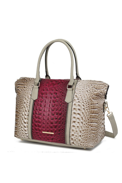 The Regal Faux Crocodile Duffle: Awe-inspiring Travels.