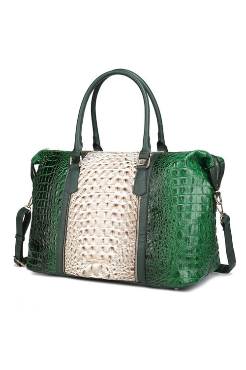 The Regal Faux Crocodile Duffle: Awe-inspiring Travels.