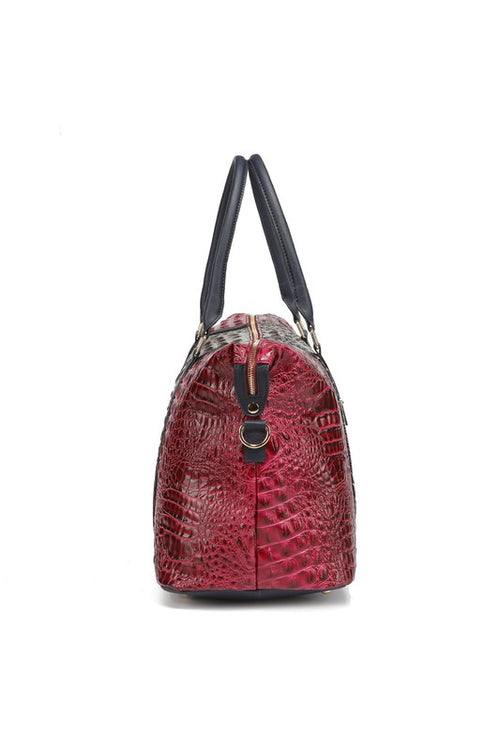 The Regal Faux Crocodile Duffle: Awe-inspiring Travels.